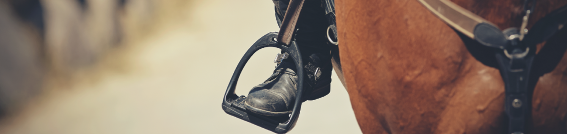foot in stirrup